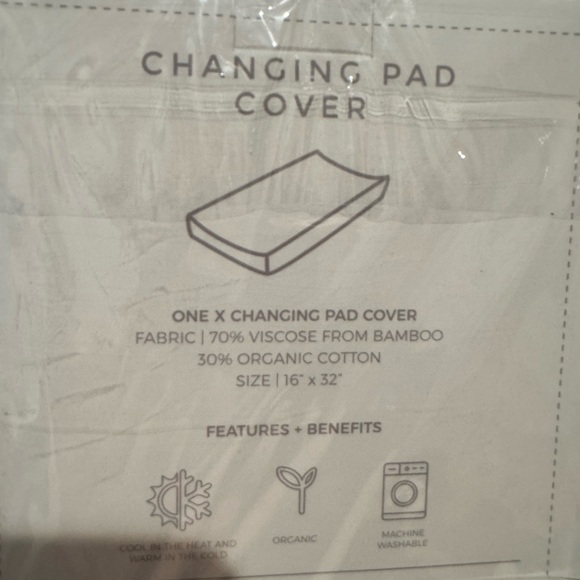 GOUMI nursery changing pad cover in heather grey - Picture 5 of 6